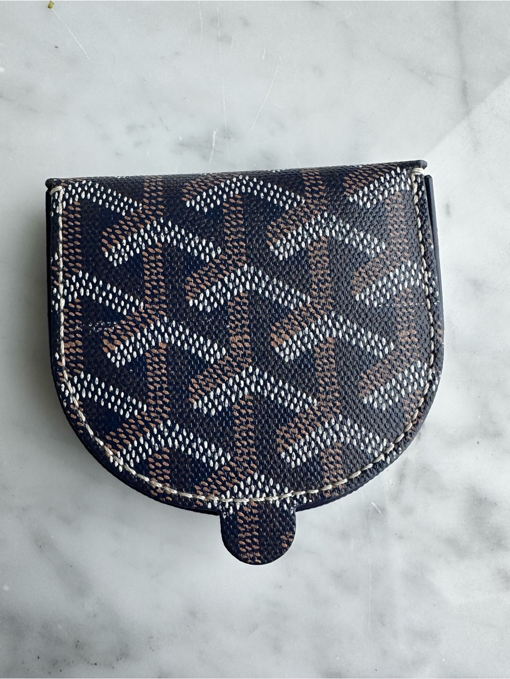 Goyard Raspail Coin Case Black Goyardine Canvas Wallet Pouch Made in France - Picture 2 of 6